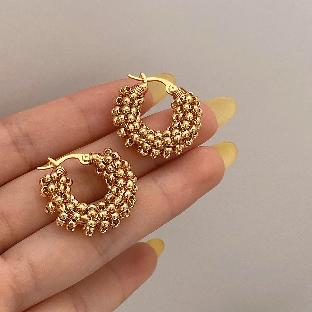 Just Lil Things Gold Hoop Earrings JLT12631