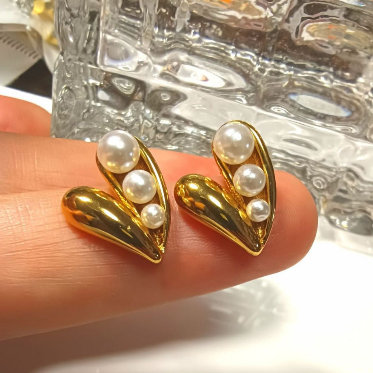 Just Lil Things Gold Pin Earrings JLT12634