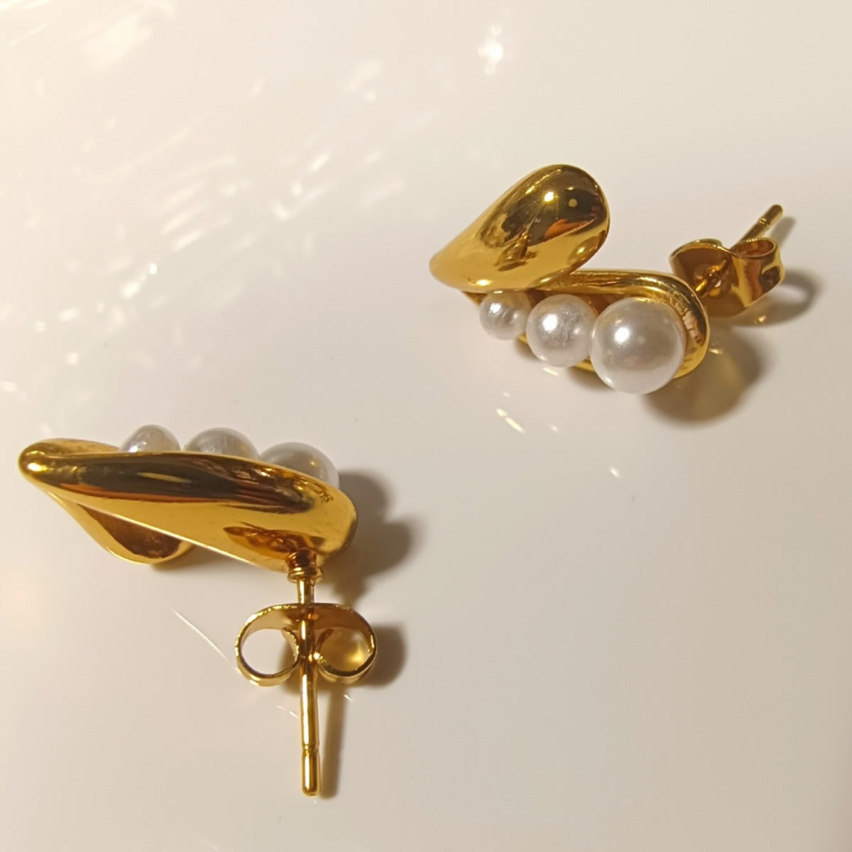 Just Lil Things Gold Pin Earrings JLT12634