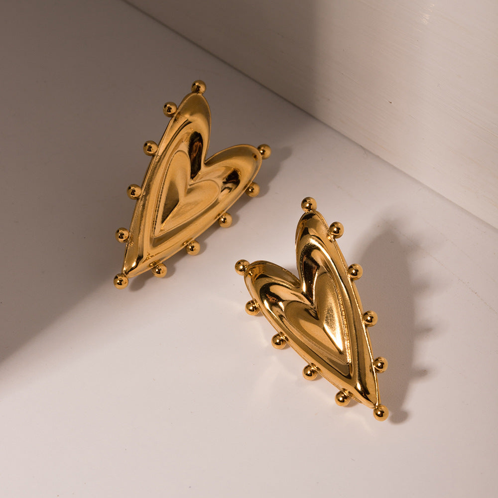 Just Lil Things Gold Pin Earrings JLT12635