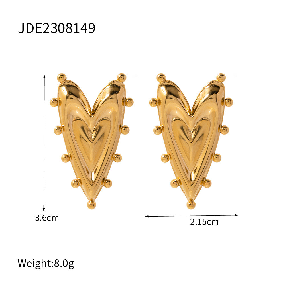 Just Lil Things Gold Pin Earrings JLT12635