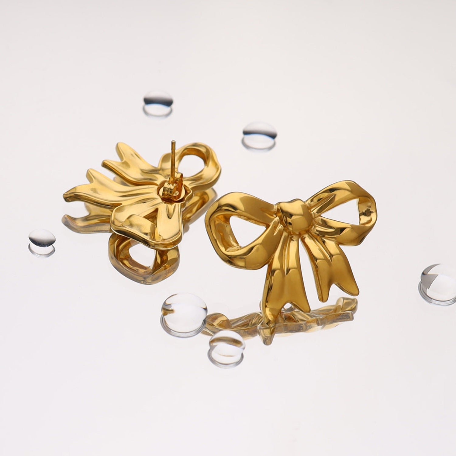 Just Lil Things Classy Bow Pin Earrings JLT12651