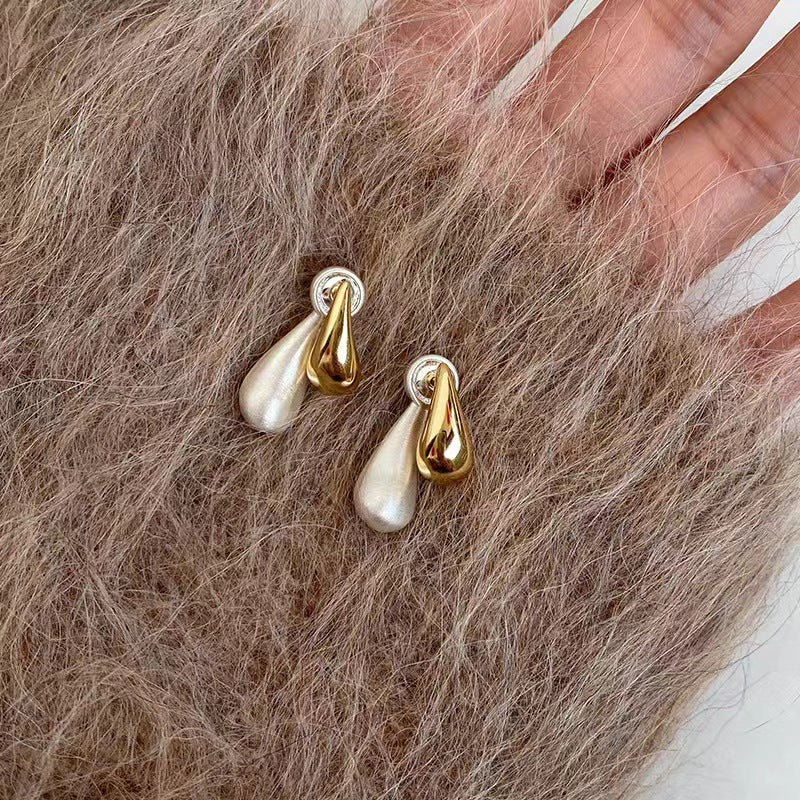 Twin Water Droplets Multicolor Pin Earrings JLT12847