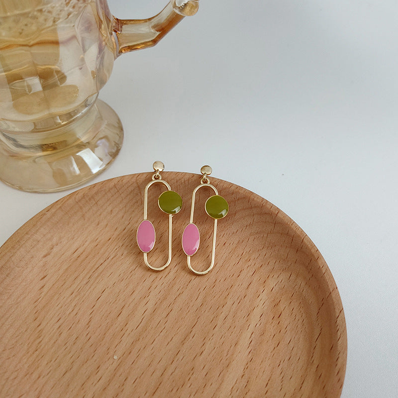 Pin Shape Multicolor Pin Earrings JLT12870
