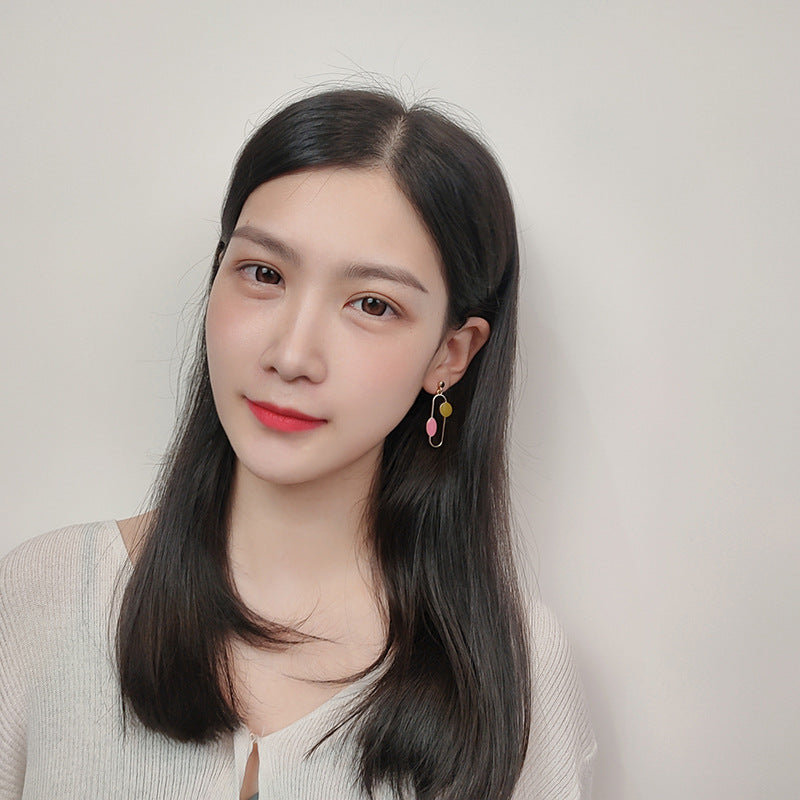 Pin Shape Multicolor Pin Earrings JLT12870