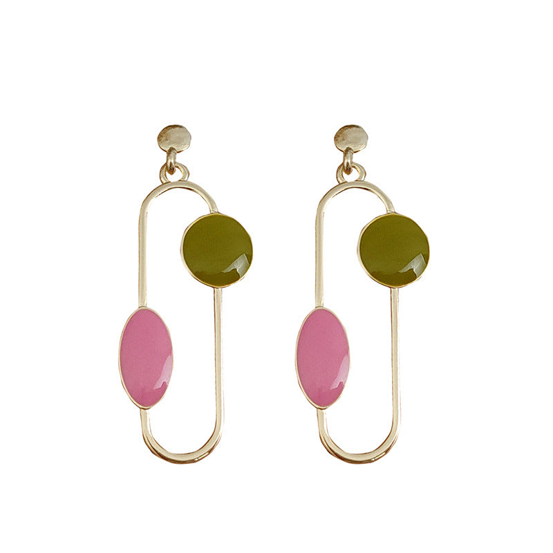 Pin Shape Multicolor Pin Earrings JLT12870