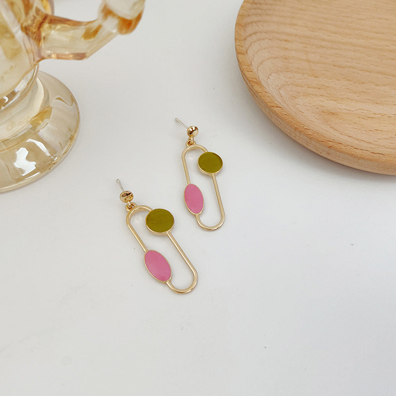 Pin Shape Multicolor Pin Earrings JLT12870