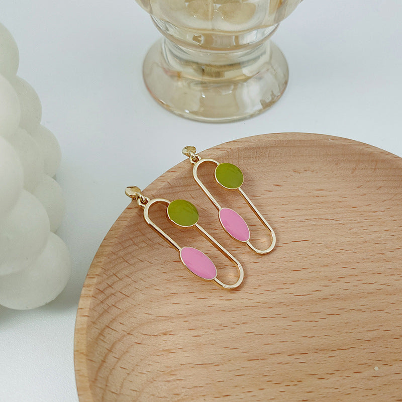 Pin Shape Multicolor Pin Earrings JLT12870