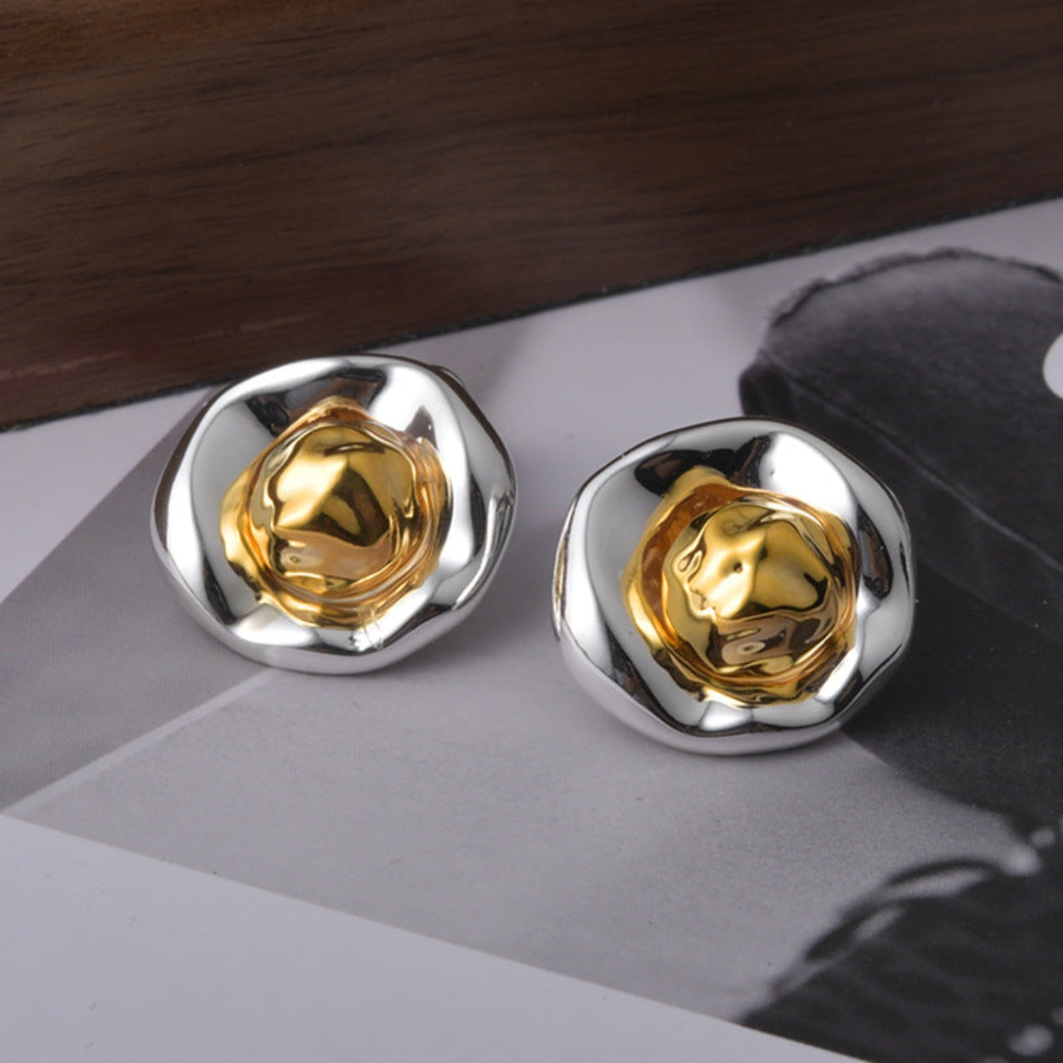 Ethereal Glow of the Molten Horizon Multicolor Pin Earrings JLT12882