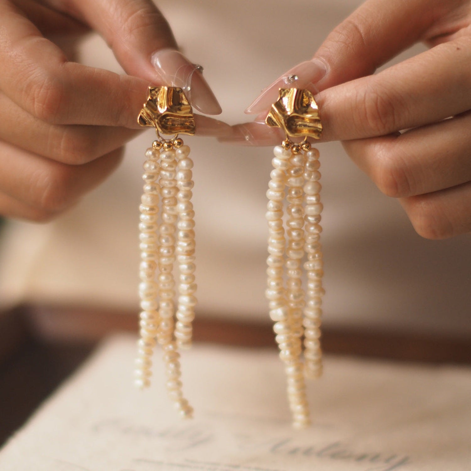 Tassel Pearl Lay Dangling Earring JLT12923