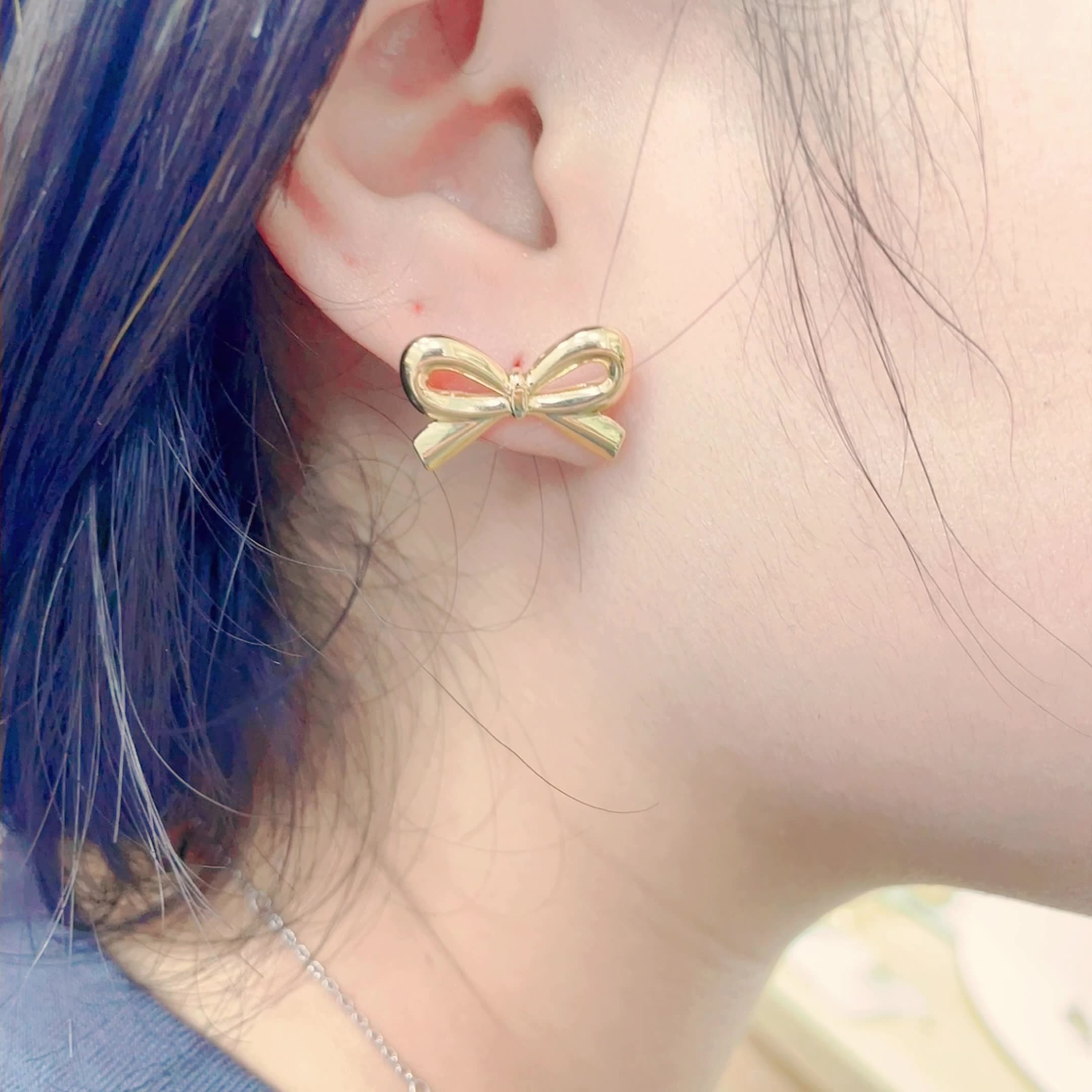 Classic Bow Of Elegance Gold Earring JLT12929