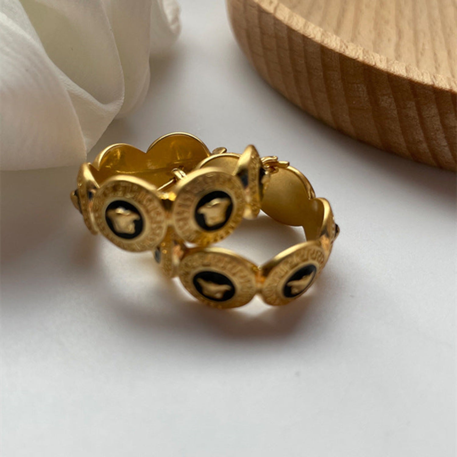 Retro Metal luxe Coin Earring JLT12934