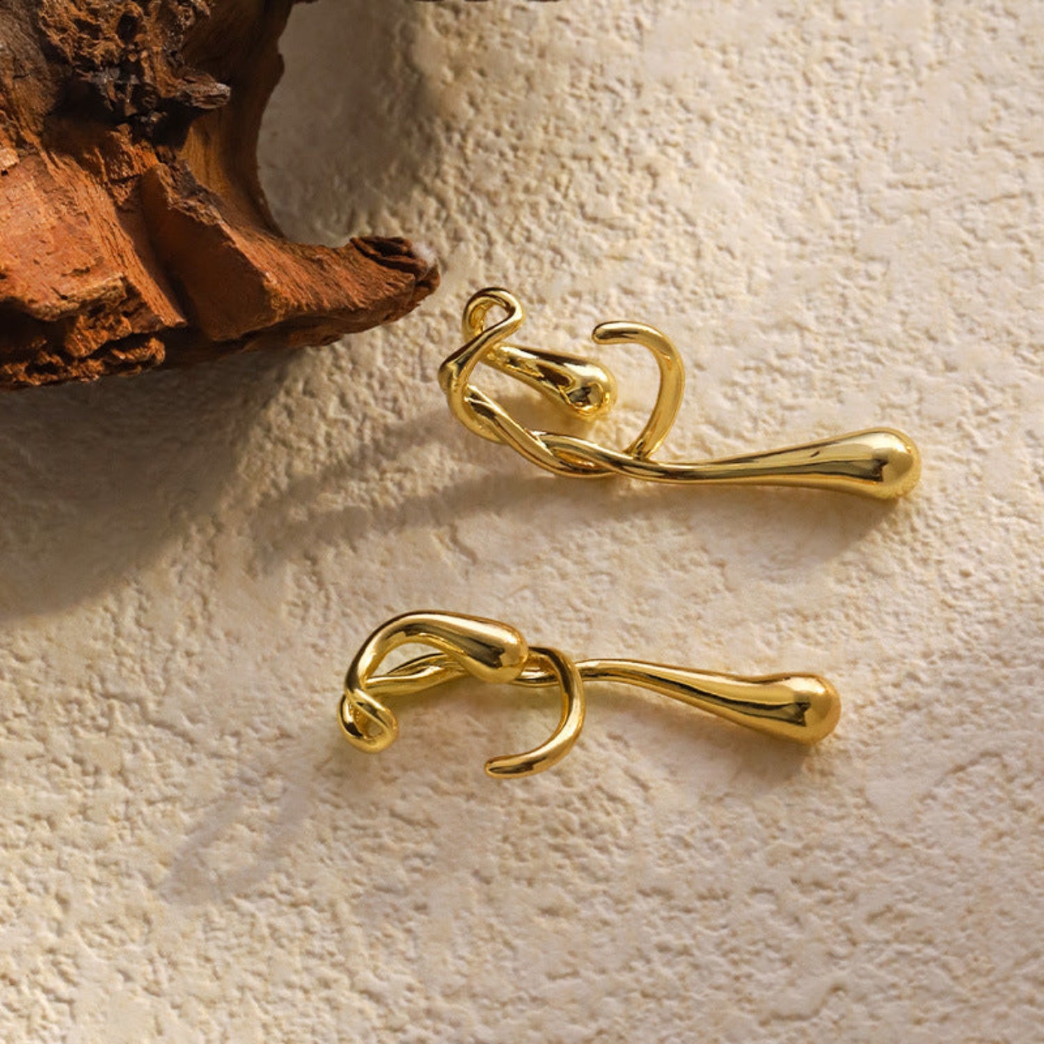 Geometric Style Irregular Water Drip Shimmer drop Earring JLT12971