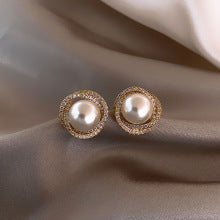 Radiant Pearl Circles Earrings JLT13037