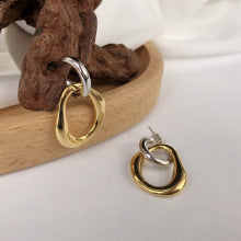 Silver & Gold Balance Hoops JLT13059