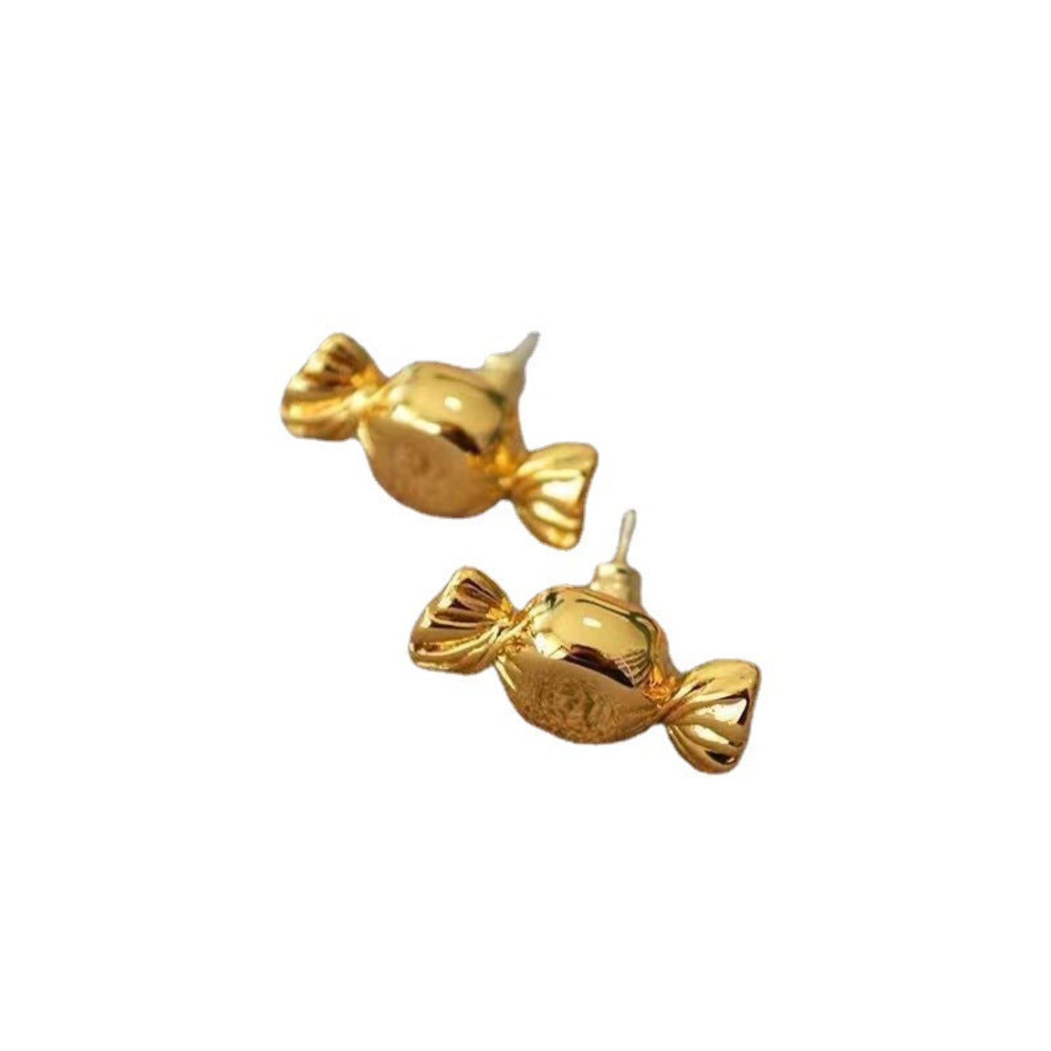 Gold Wrapped Candy Stud Earrings JLT13584