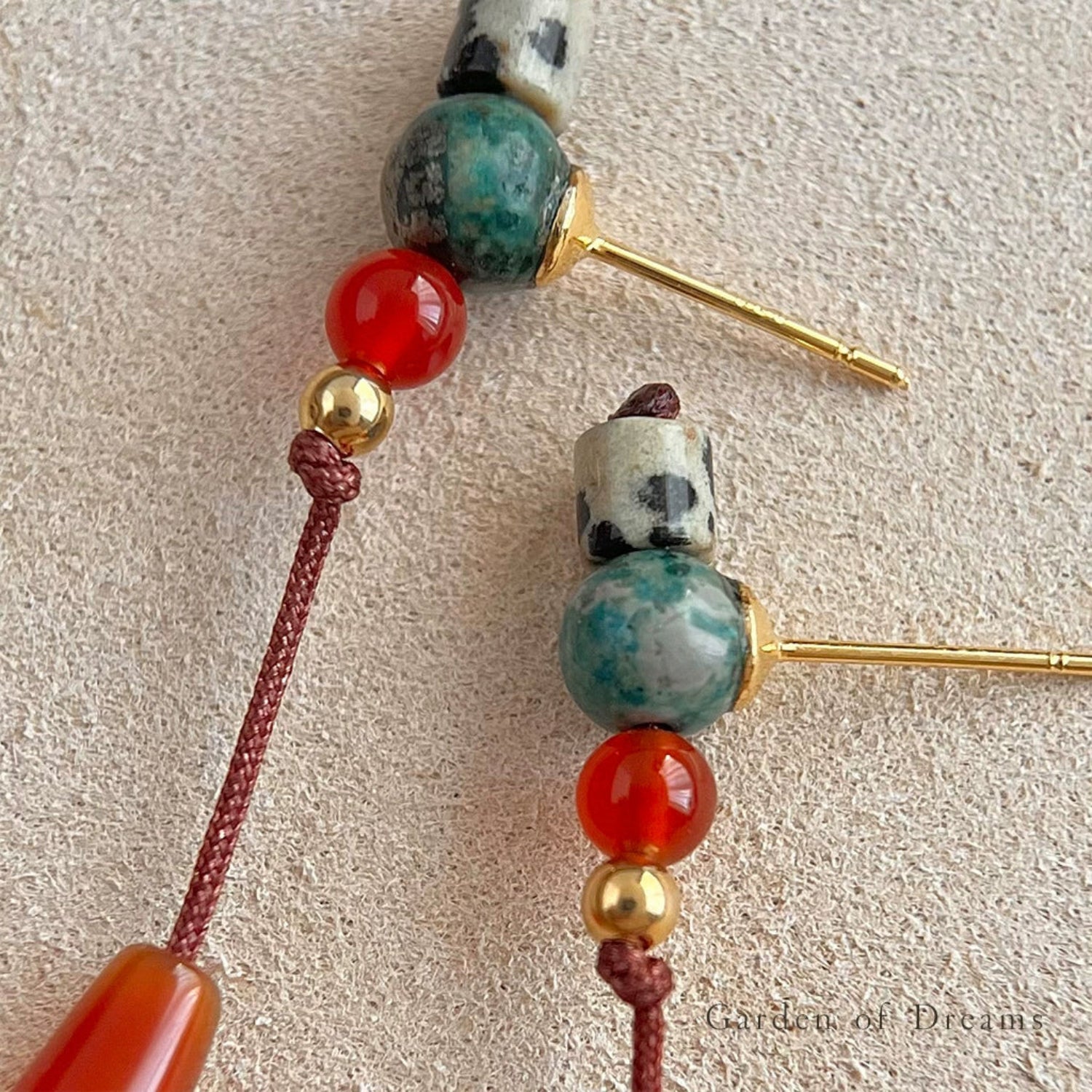 Artisan Beaded Drop Earrings JLT13589