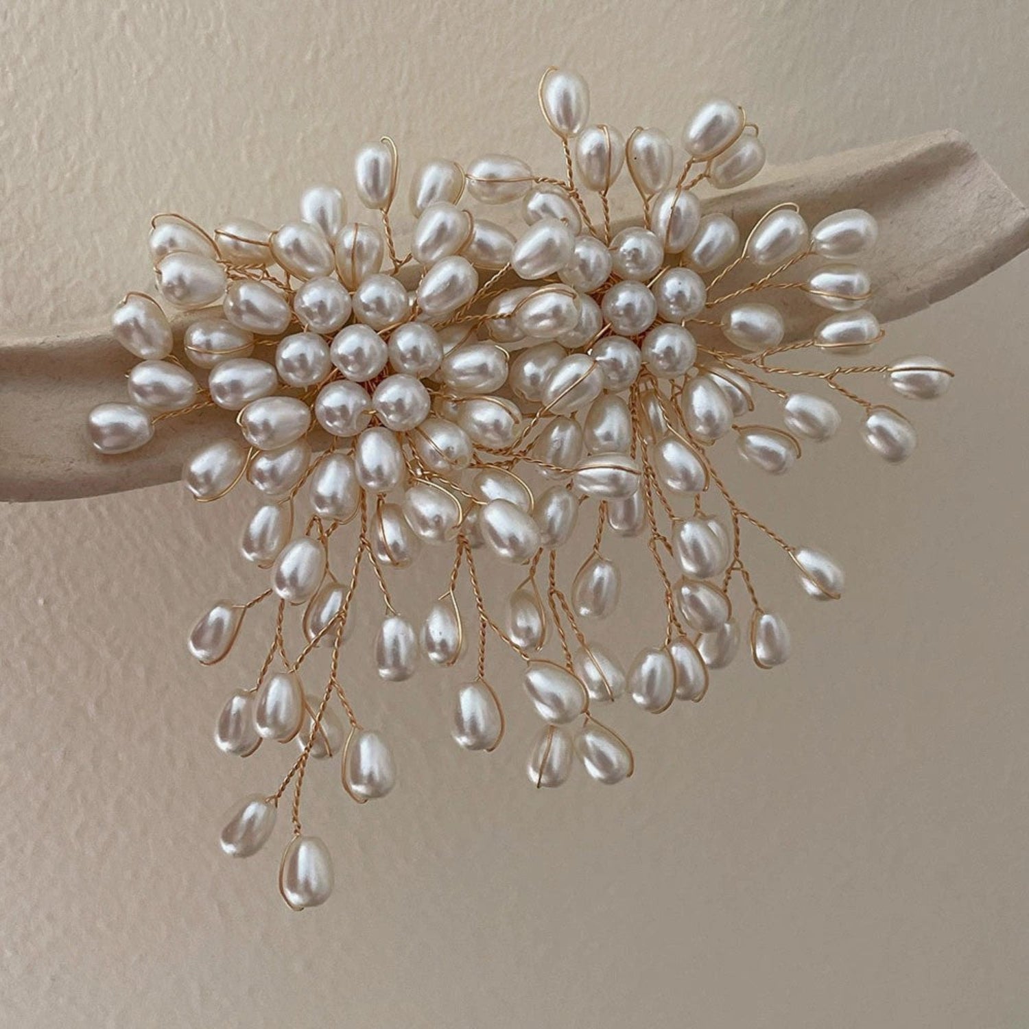 Intricate Wired Pearl Cluster Earrings JLT13701