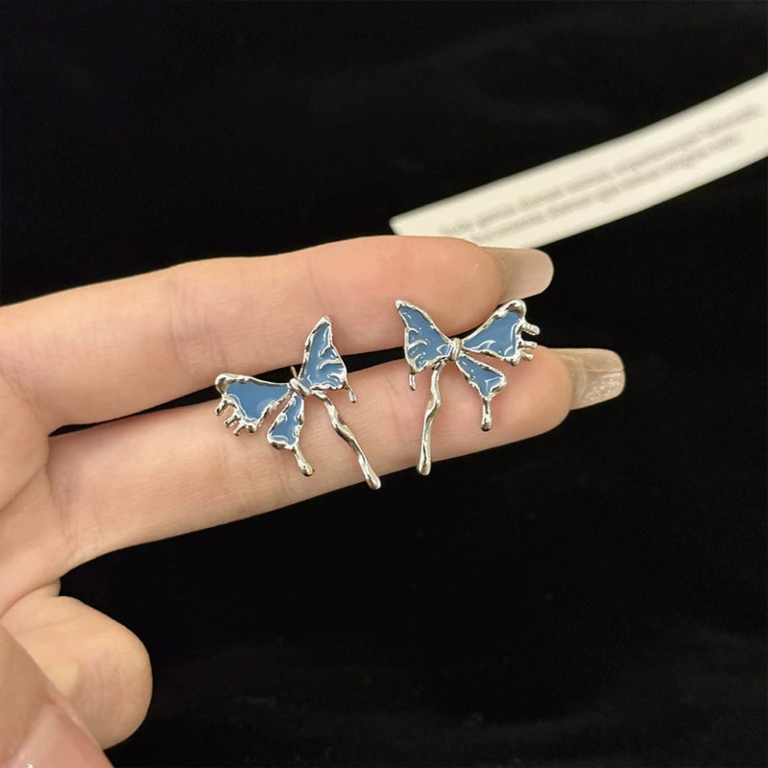 Blue Stud Butterfly Earrings JLT13735