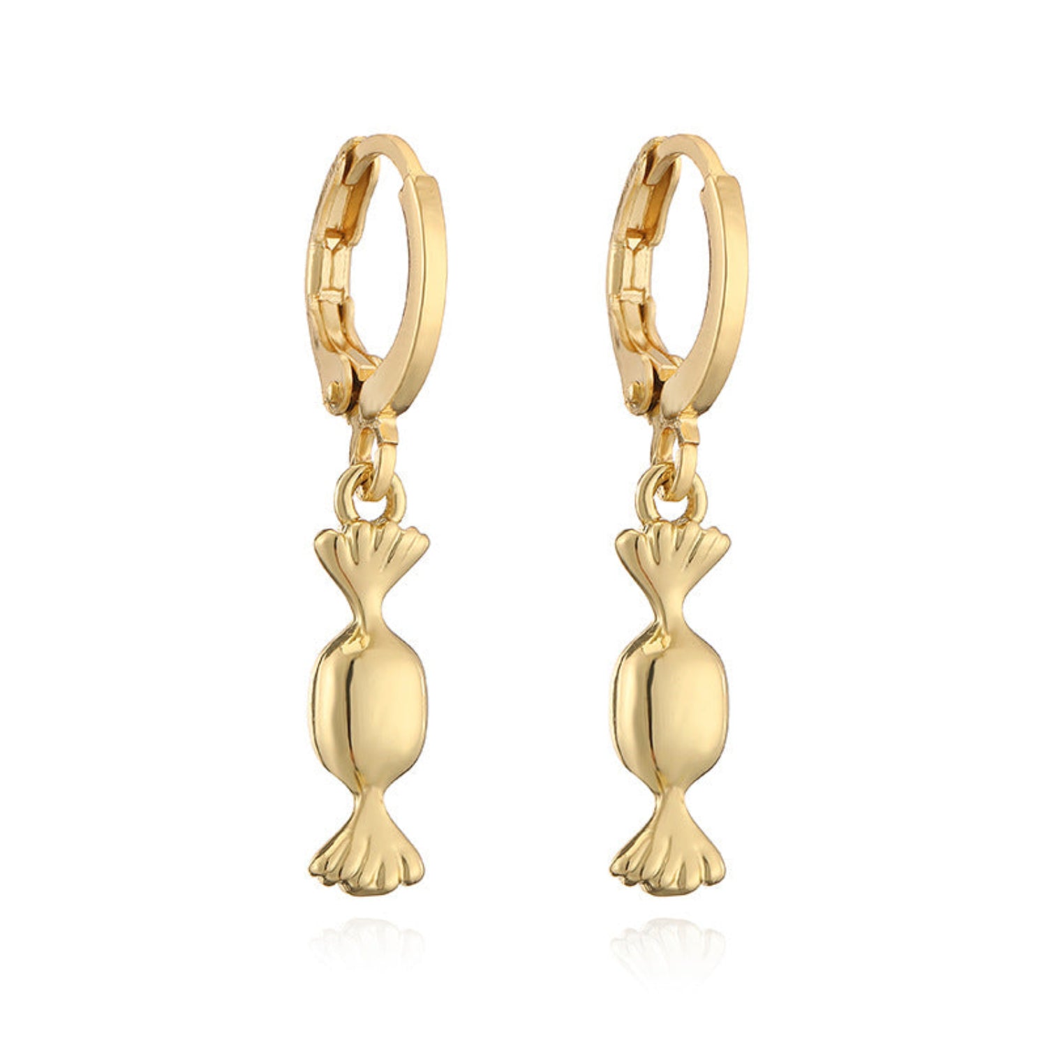 Golden Wrapped Candy Drop Earrings JLT13746