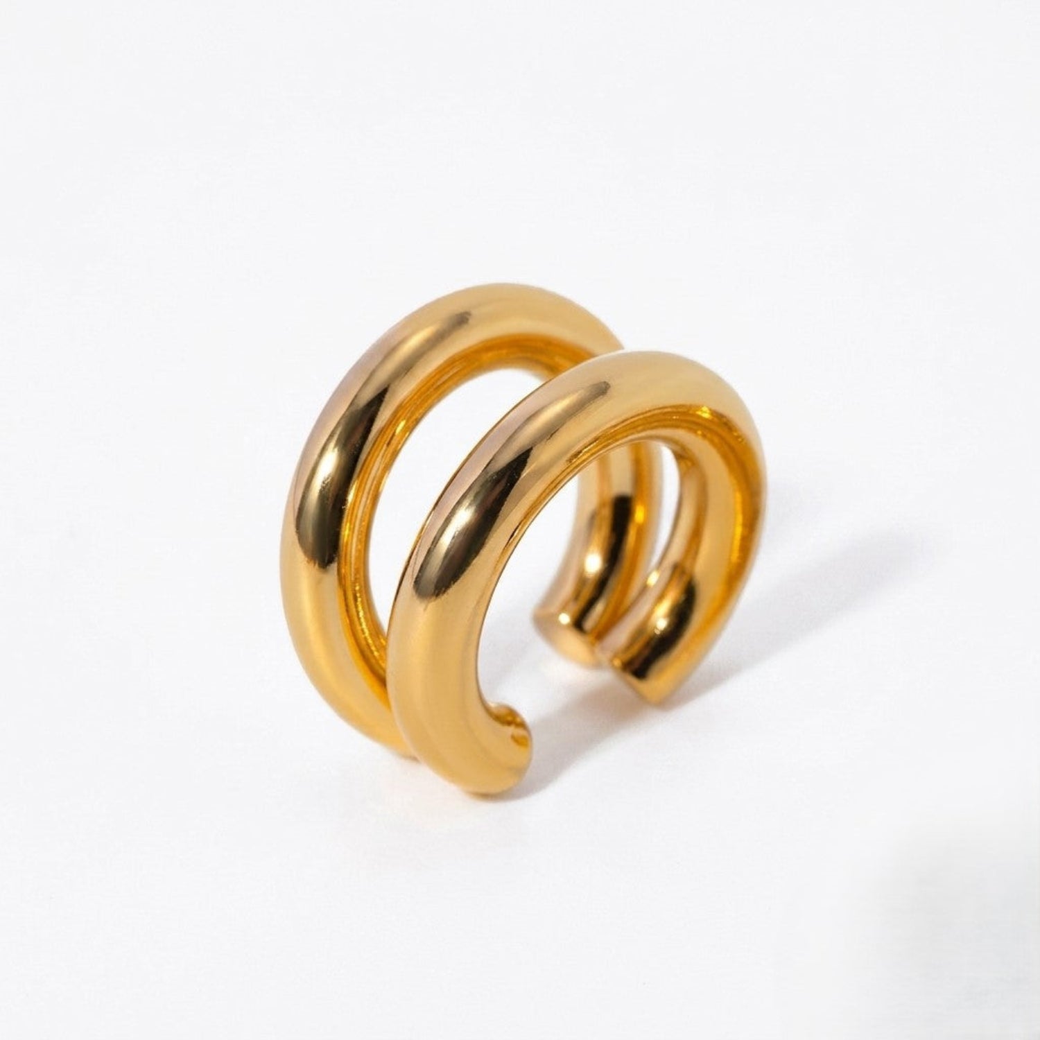 Gold Modern Double-Band Ear Cuff JLT13884