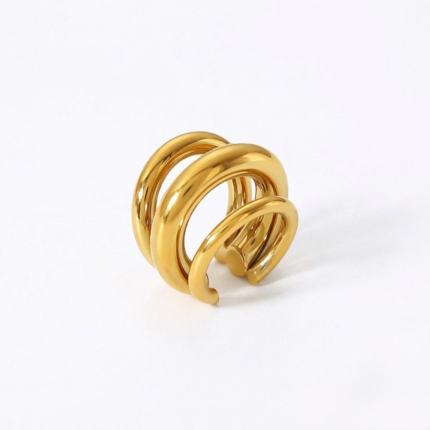 Gold Modern Triple-Band Ear Cuff JLT13885
