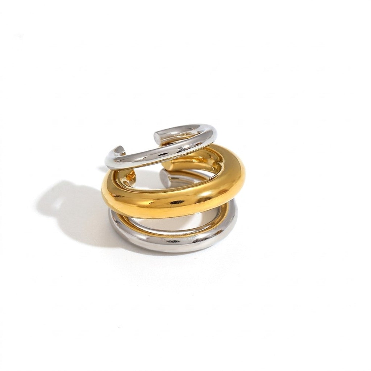 Dual Color Modern Triple-Band Ear Cuff JLT13886