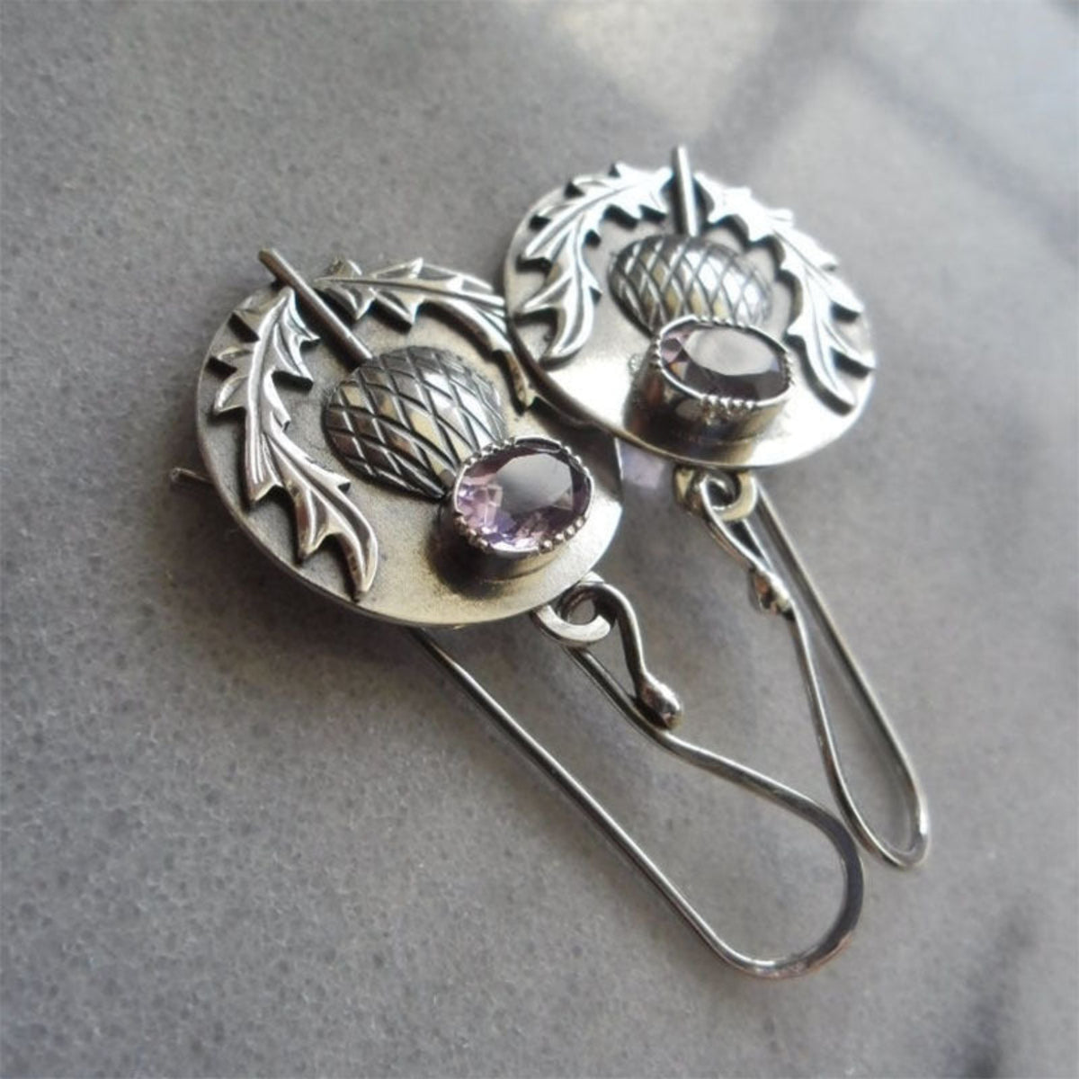 Antique Silver Bird Motif Drop Earrings JLT14063