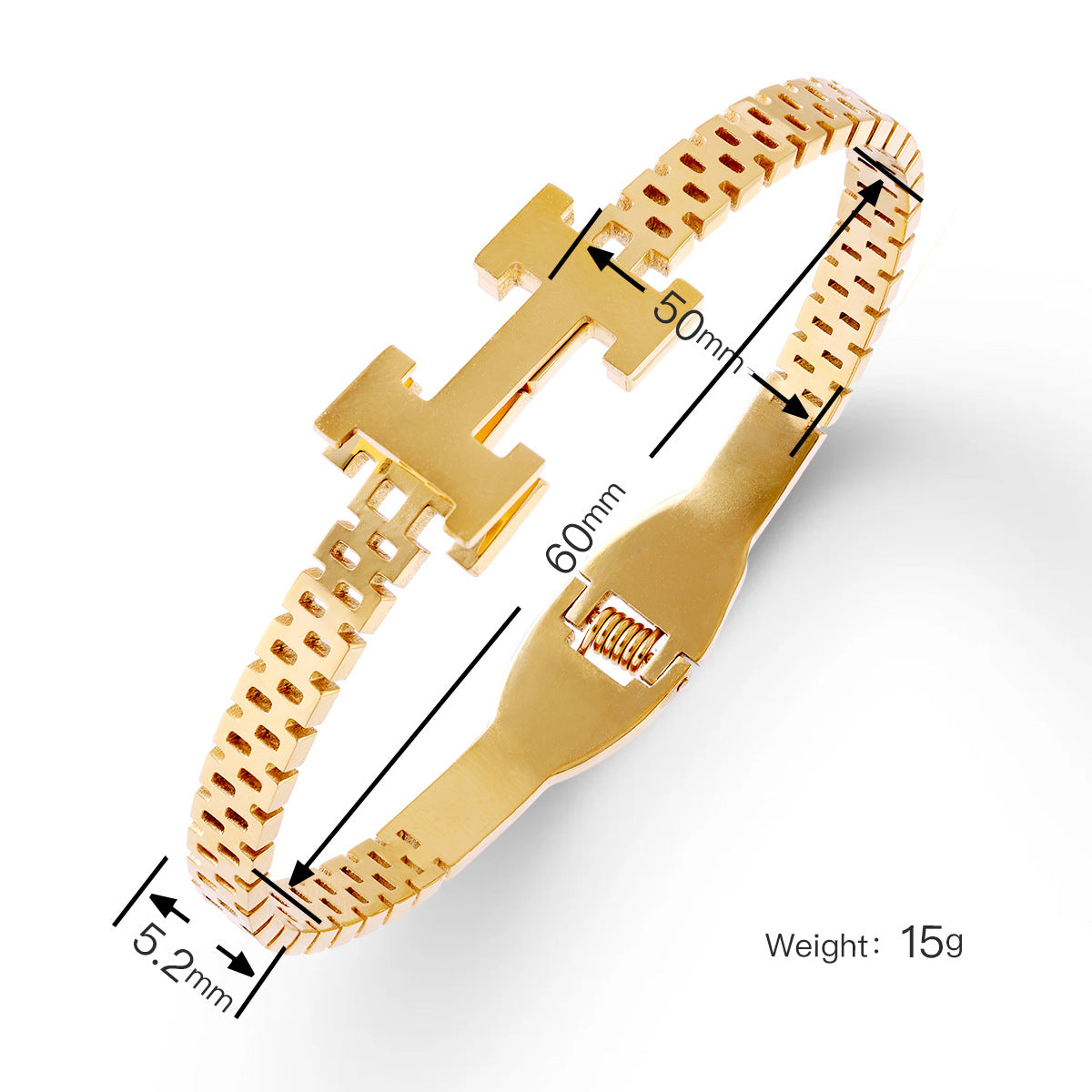 Tiny Brick Connected H Bracelet JLTB0663