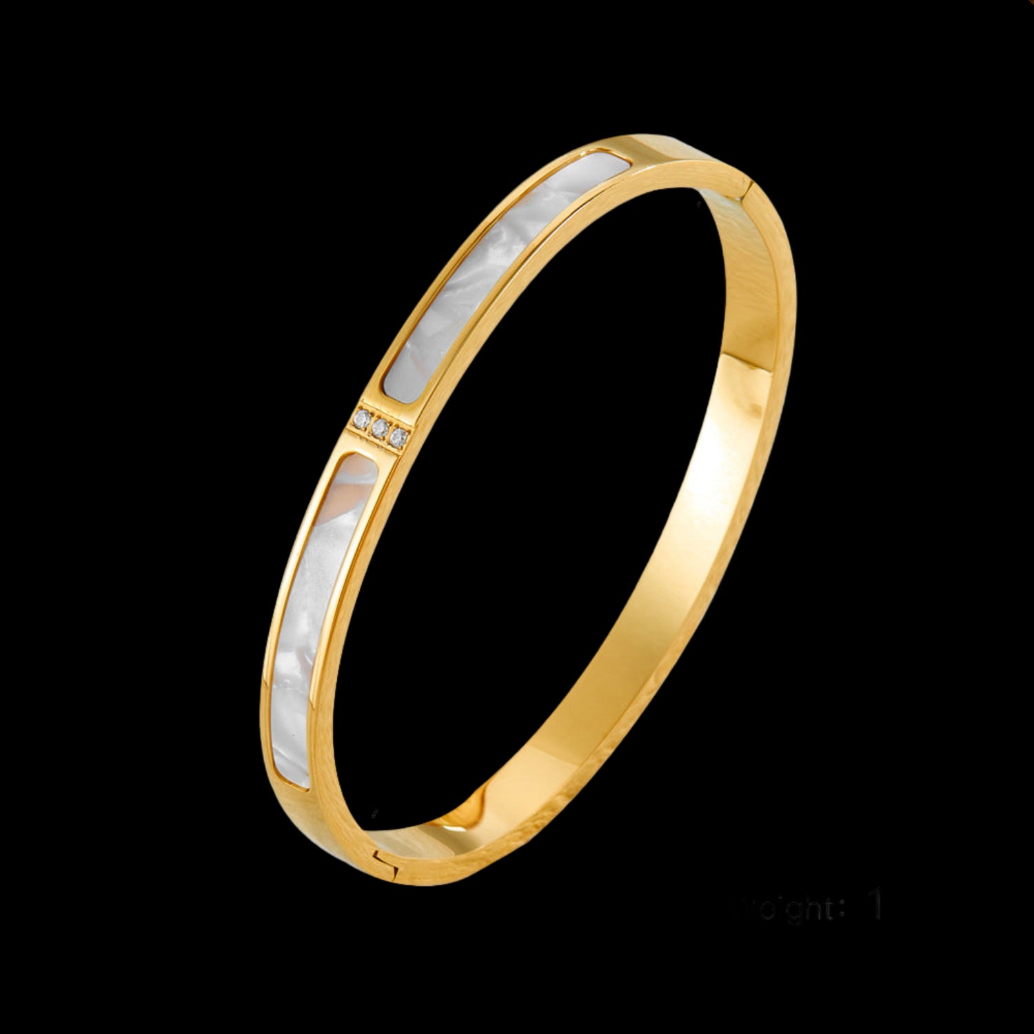 Elegant Mother of Pearl Inlay Bracelet JLTB0666