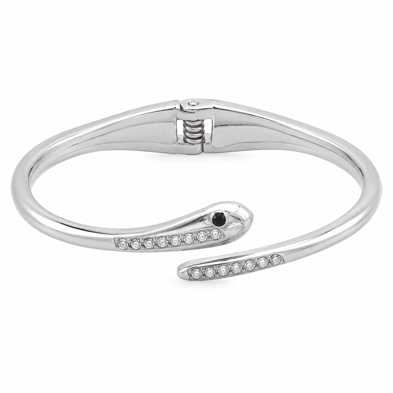 Coiled Serpent Style Silver-tone Bracelet JLTB0692