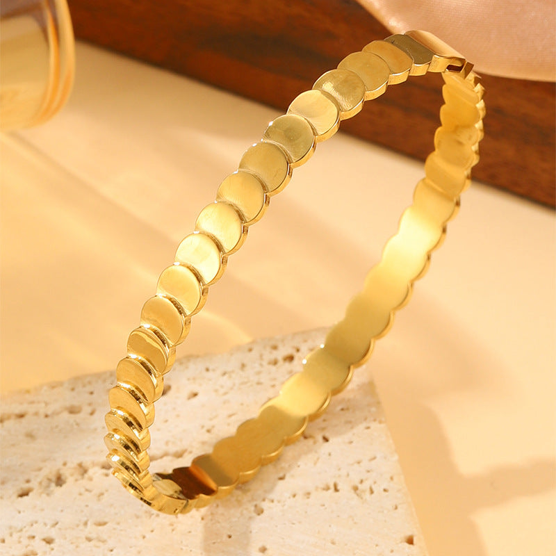 Fish scale titanium steel bracelet JLTB0746