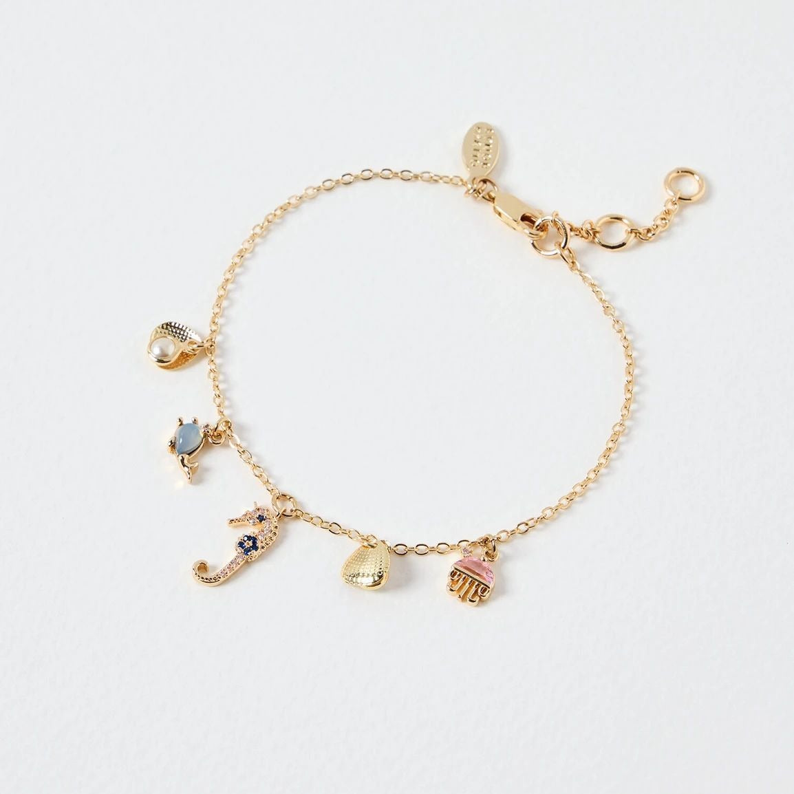 Summer Beach Series Marina Seahorse Natural Stone Sea Blue Bracelet JLTB0759