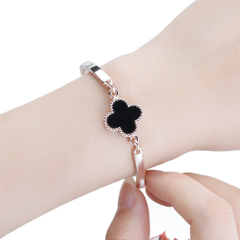 Midnight Clover Rose-Gold Bracelet JLTB0779