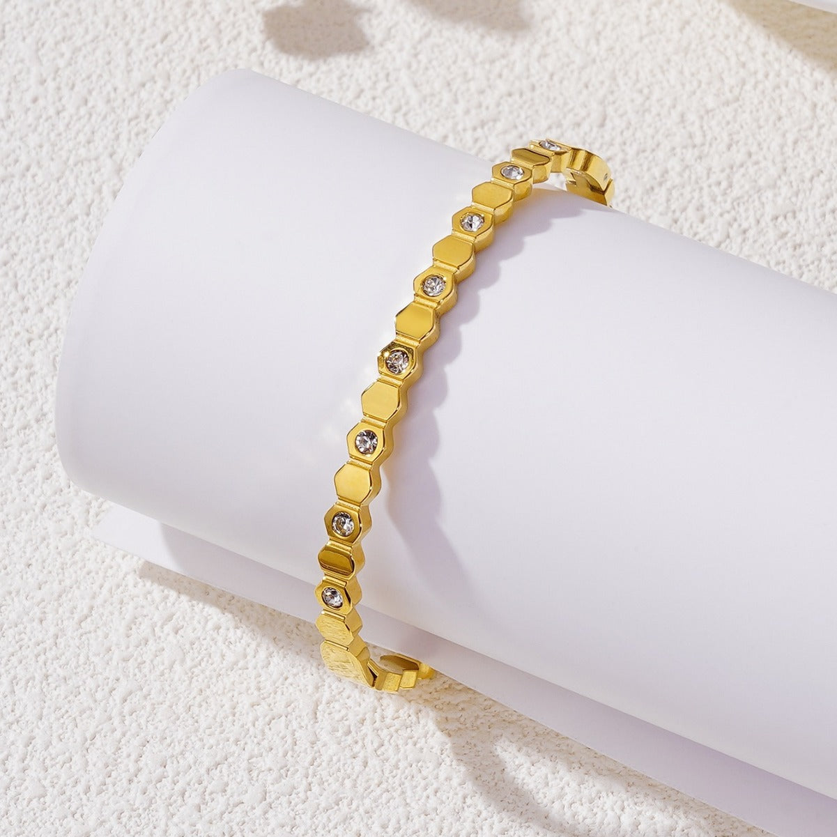 Honeycomb Crystal Shine Bracelet JLTB0787