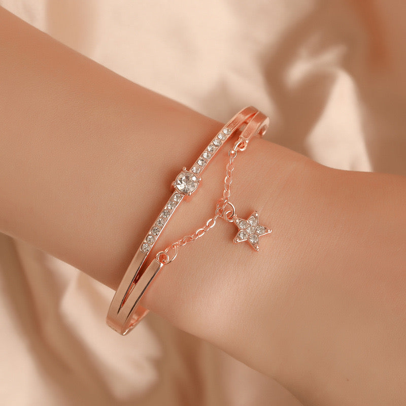 Just Lil Things Rose-Gold Celestial Glimmer Bracelet JLTB0793