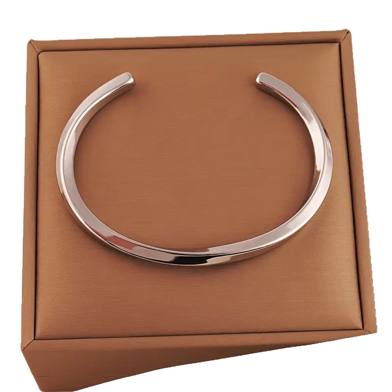 European and American fashion simple titanium steel C-shaped spiral twisted bracelet open bracelet couple bracelet JLTB0834