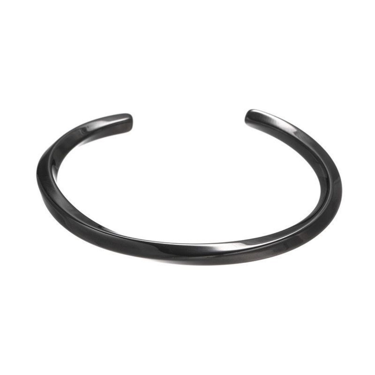 European and American fashion simple titanium steel C-shaped spiral twisted bracelet open bracelet couple bracelet JLTB0835