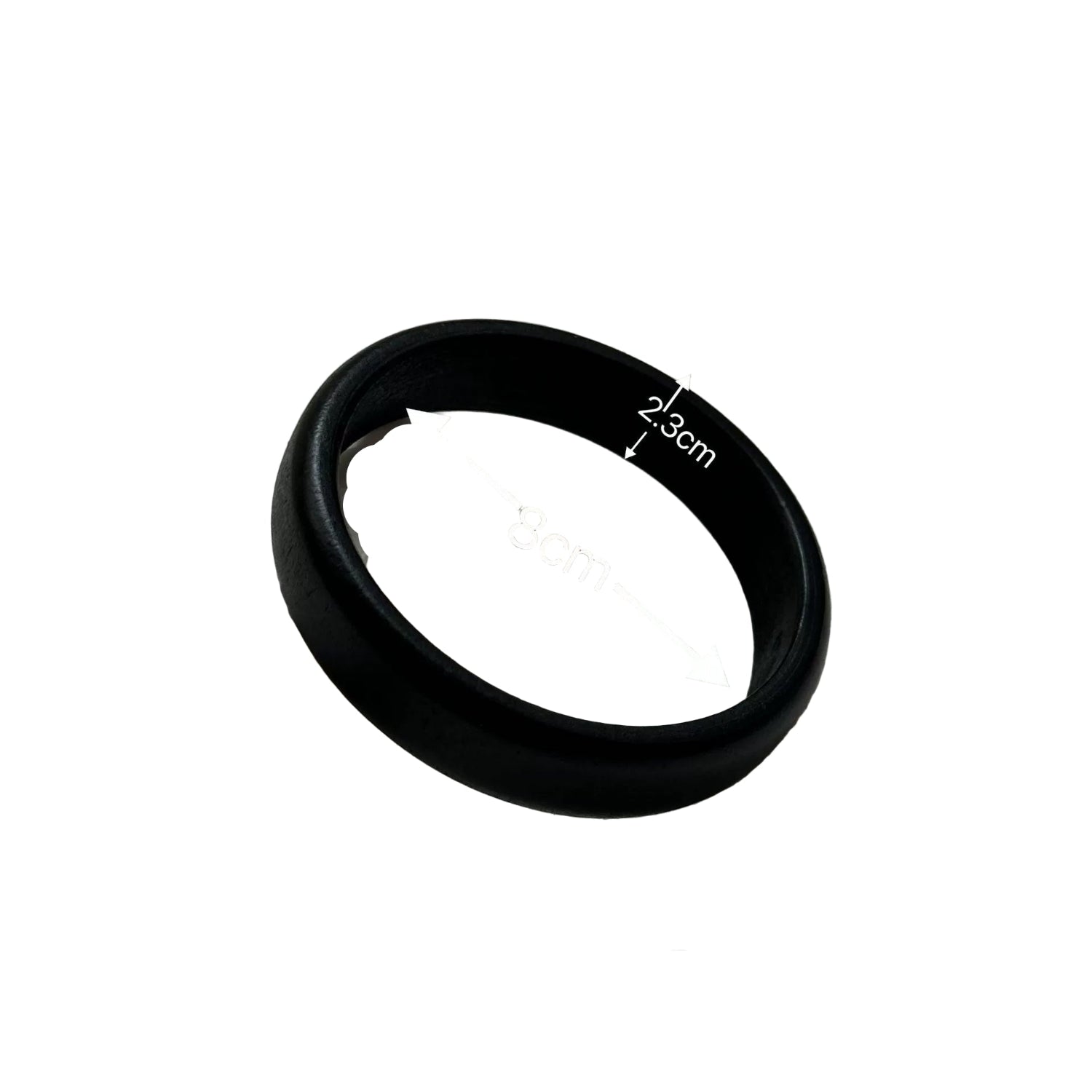 Just Lil Things Matte Black Minimalist Resin Bracelet JLTB0879