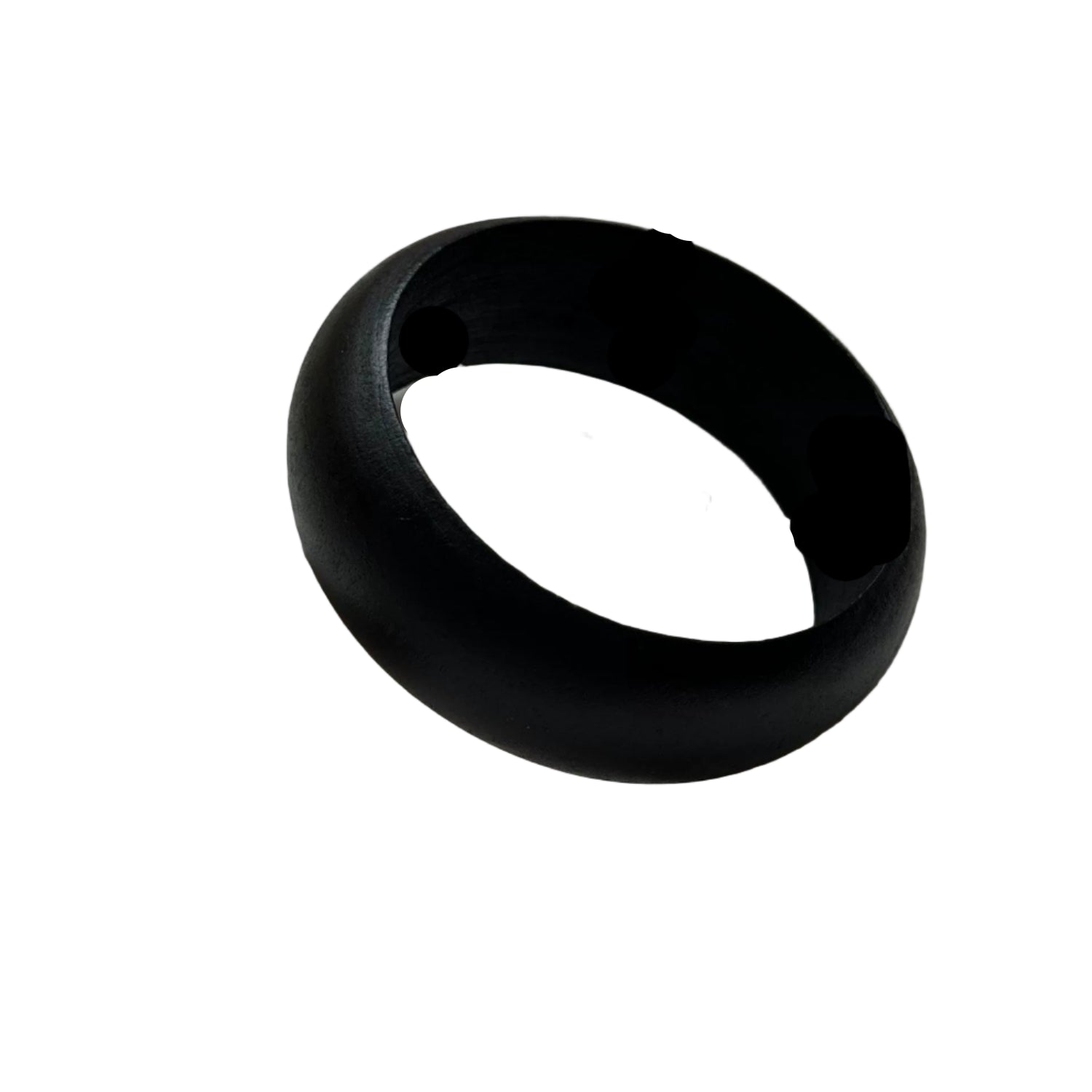 Just lil Things Matte Black Oversized Bangle – Bold Dome Design JLTB0885