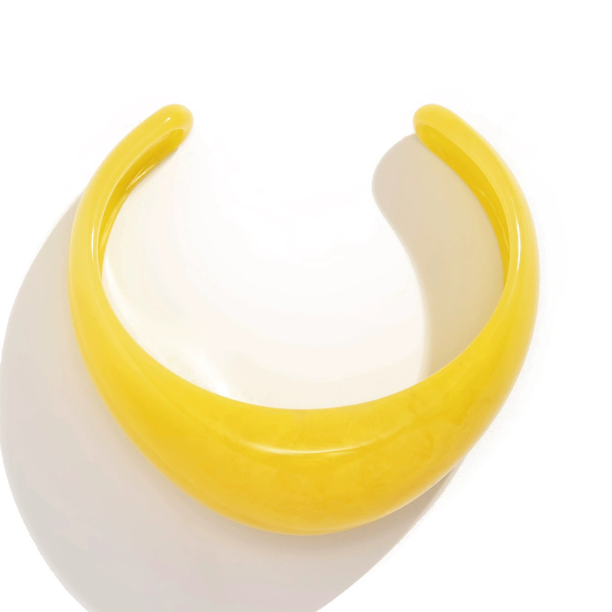Just Lil Things Sunshine Yellow Glossy Resin Bracelet Design JLTB0926