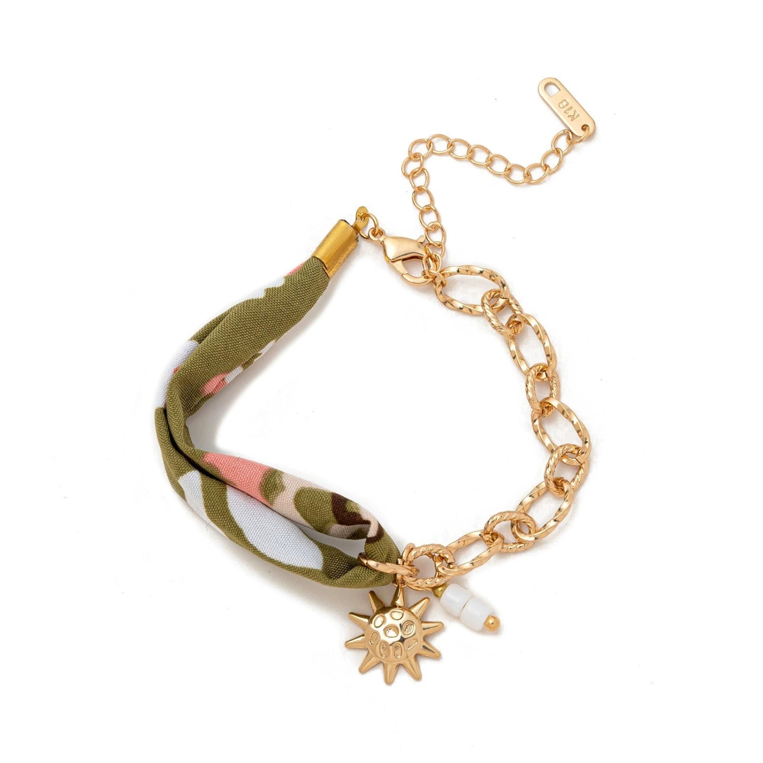 Just Lil Things Olive Bloom Sun Charm Bracelet JLTB0965