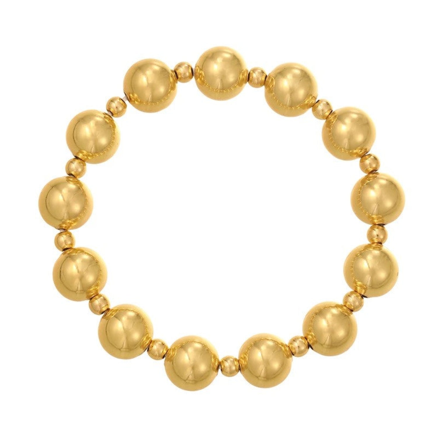 Just Lil Things Classic Gold Beaded Bracelet JLTB0975