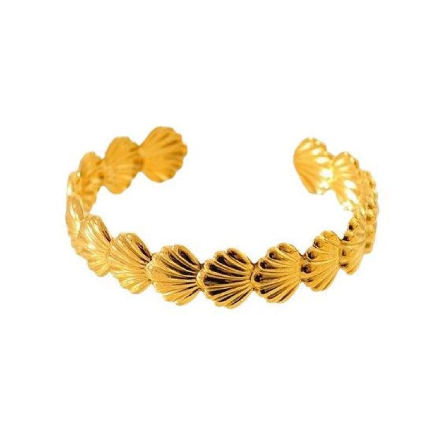 Golden Seashell Cuff Bracelet JLTB0996