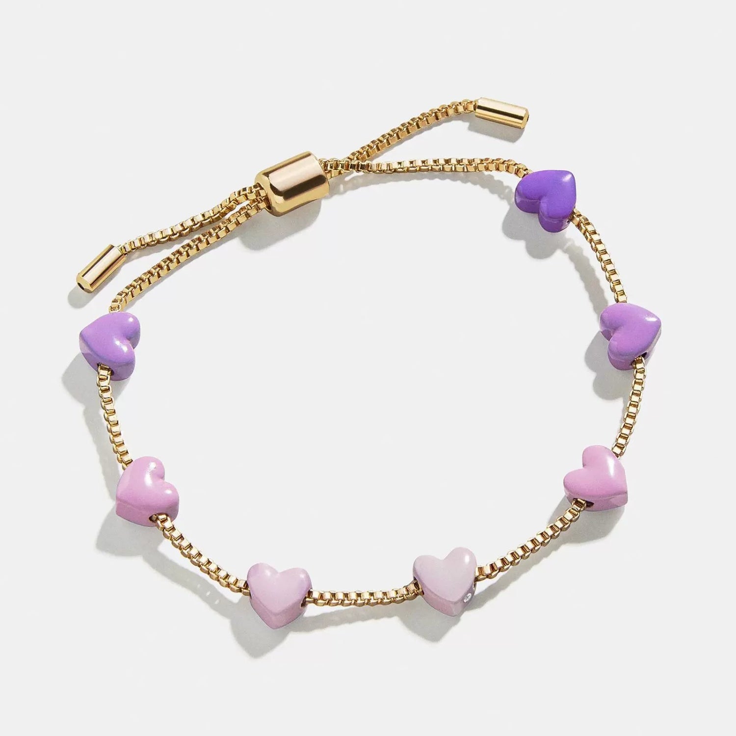 Purple Ombre Heart Bolo Bracelet JLTB1002