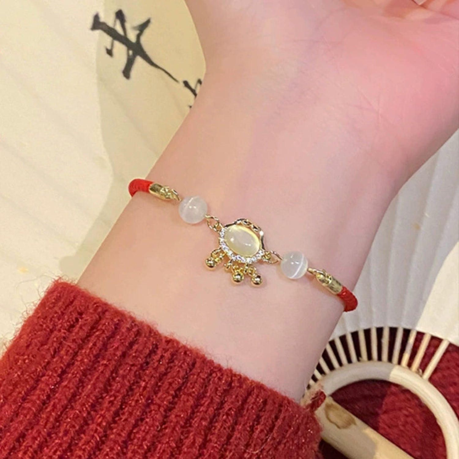 Red Cord Longevity Lock Bracelet JLTB1008