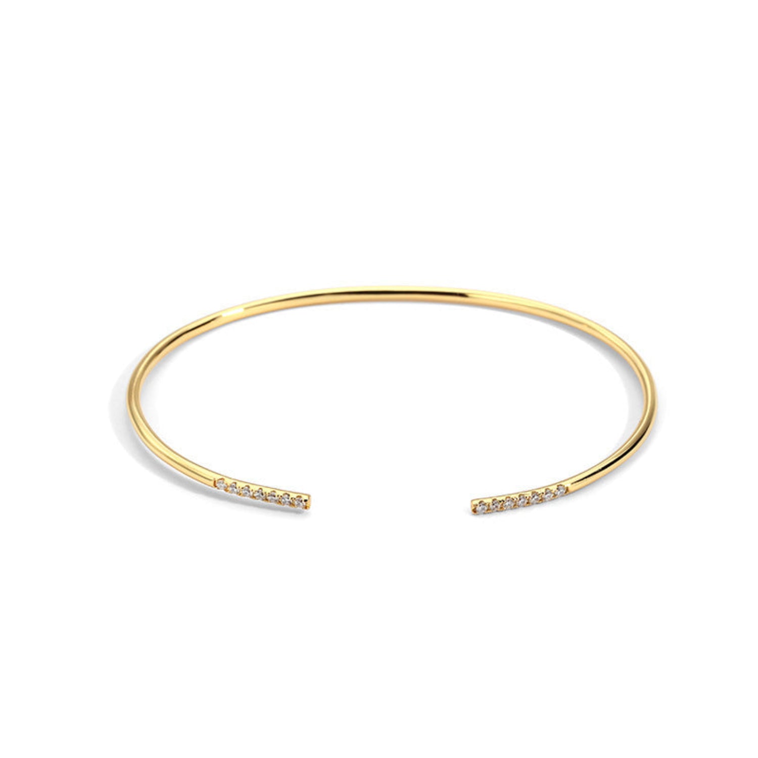Gold Diamond Cuff Bracelet JLTB1107