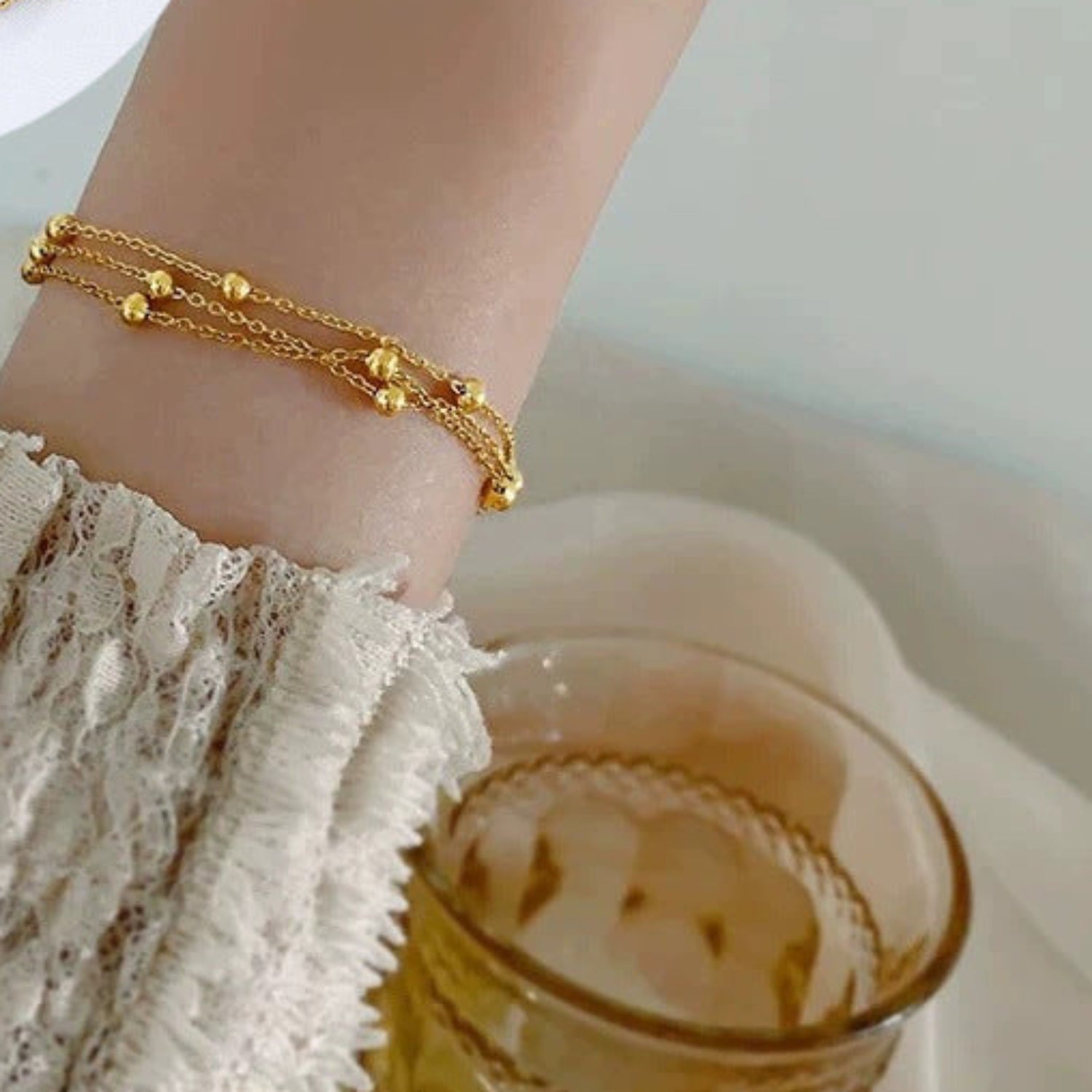 Gold Multi-Layer Beaded Bracelet JLTB1117