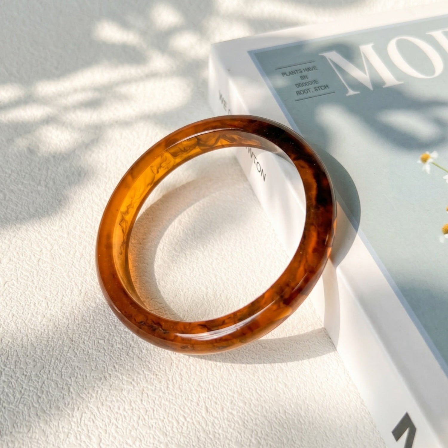 Classic Ivory & Tortoise Resin Bangle Set JLTB1126
