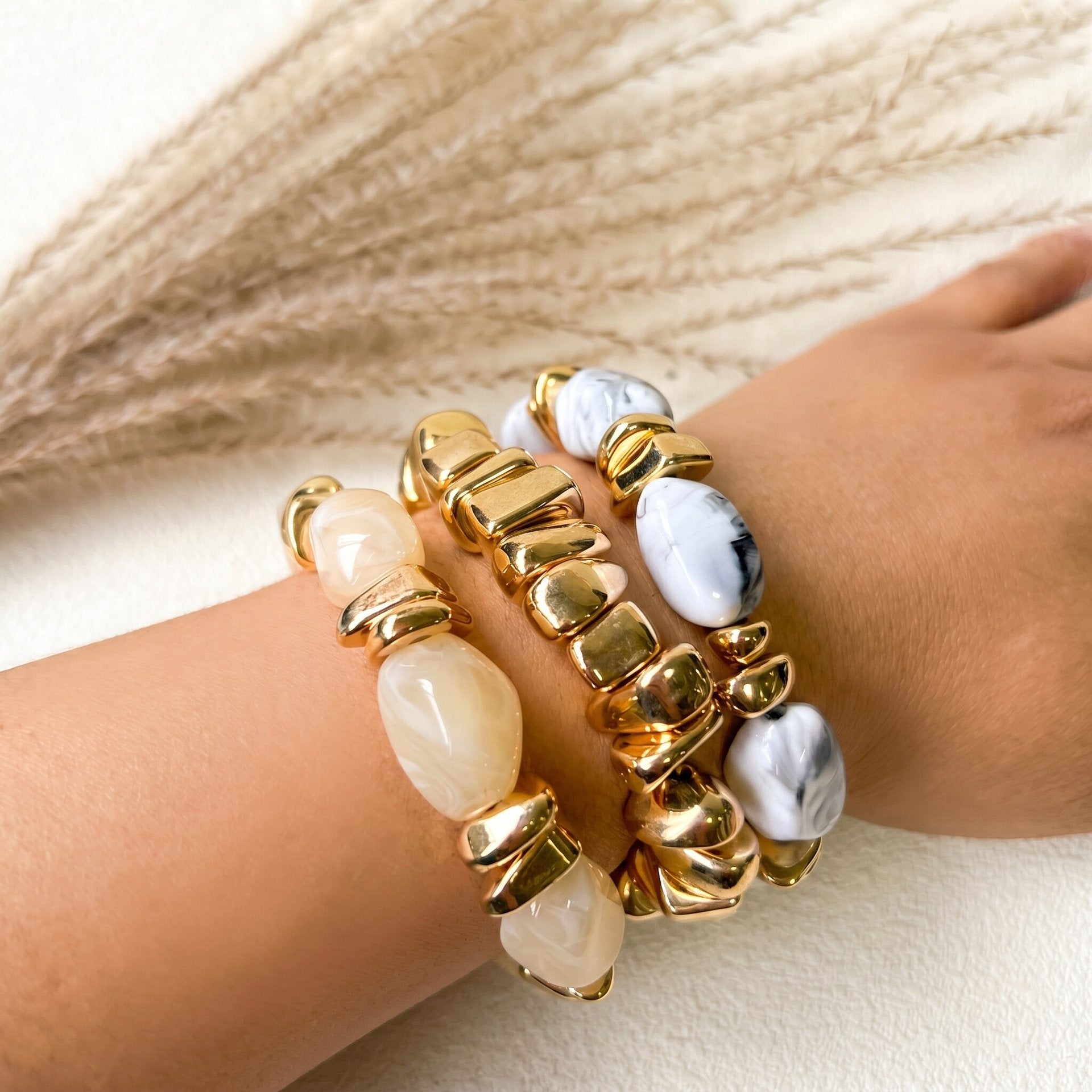 Elegant Marble Stretch Bracelets JLTB1146